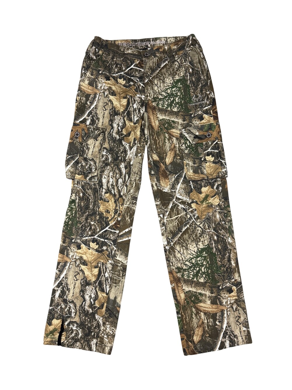 Realtree Cargo Pants Mens 30x31 Brown Camo Relaxed Fit Hunting Outdoor Canvas